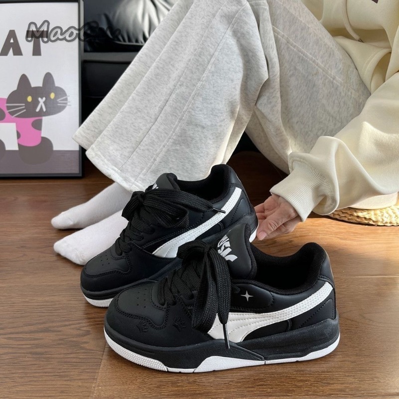 Vans Shoes Old Skool - Zapatillas de Skateboard de Cuero Blanco
