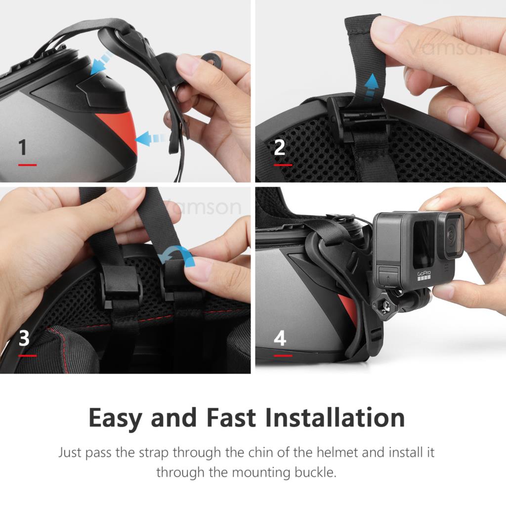 Vamson para Gopro Hero 11 10 9 - Skull Cap Helmet Liner reseña y precio
